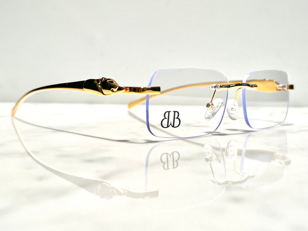 Bonano Calabria Gold Eyeglasses Frame
