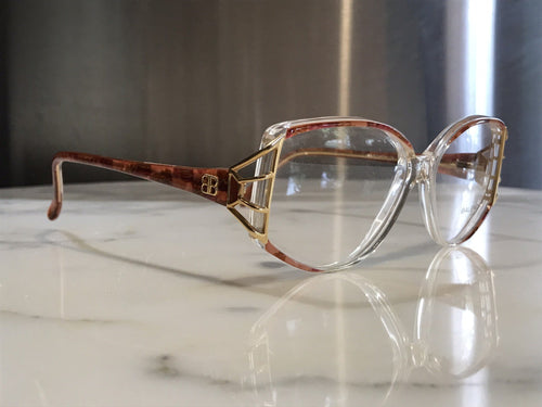Balenciaga Fusia/Gold Vintage Eyeglasses Frames - Braglia