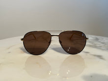 Load image into Gallery viewer, Cartier Santos Aviator Gold Sunglasses 2023
