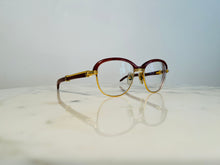 Load image into Gallery viewer, Cartier Malmaison 22k Gold Bubinga Wood Glasses Sunglasses Frame
