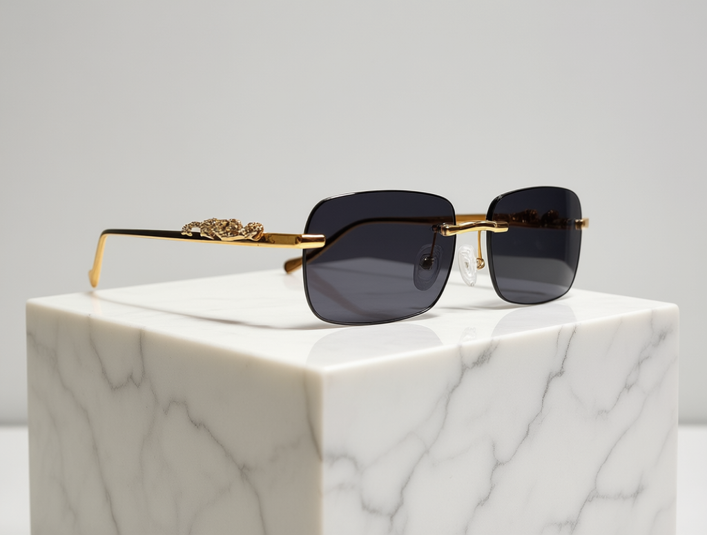 Bonano Giaguaro Gold Sunglasses Frame