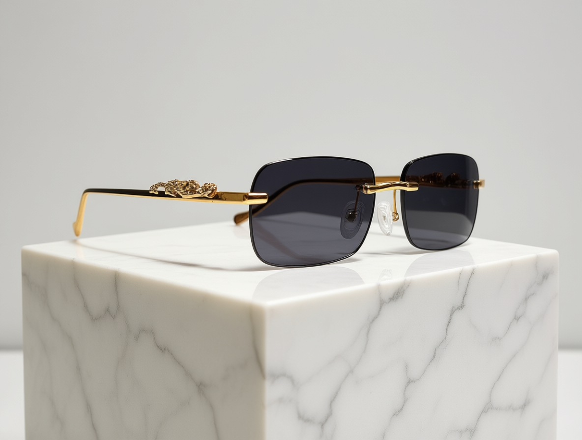 Bonano Giaguaro Gold Sunglasses Frame