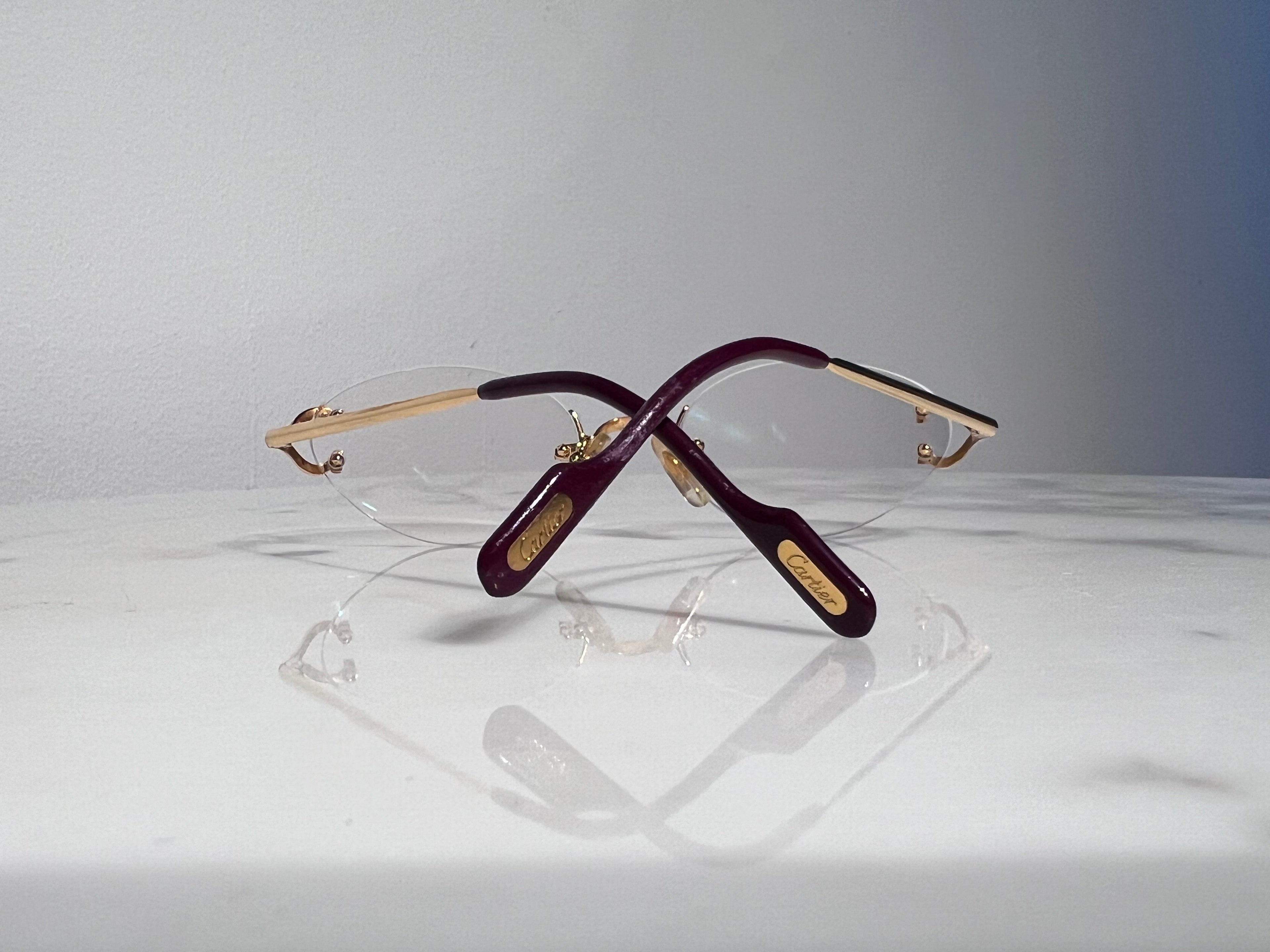 Cartier Scala Gold C’Decor Eyeglasses Glasses Frame