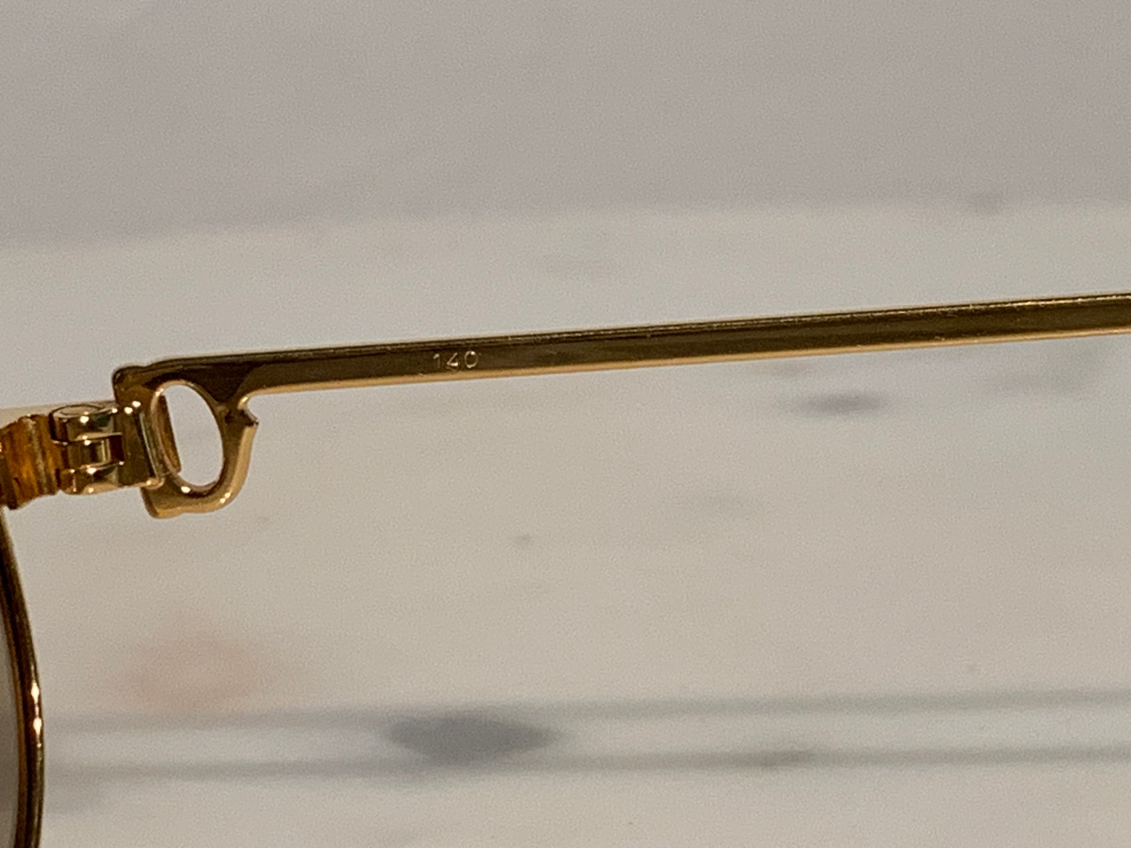 Cartier Gold Santos Romance Frames Sunglasses Glasses