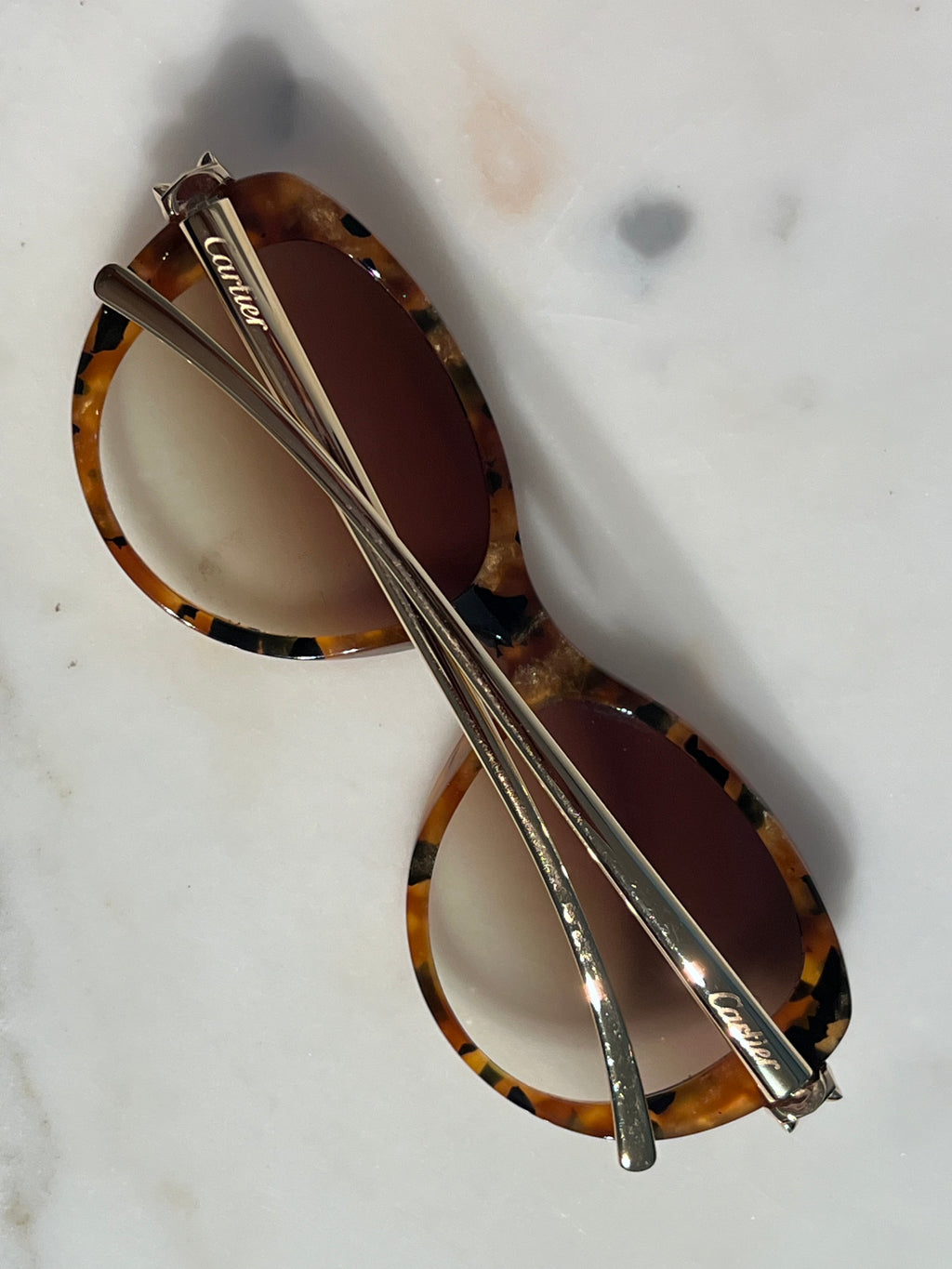 Cartier Panthere Tortoise Full Rim Sunglasses Frame