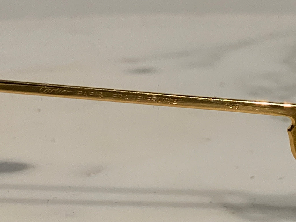 Cartier Gold Santos Must Frames Sunglasses Glasses