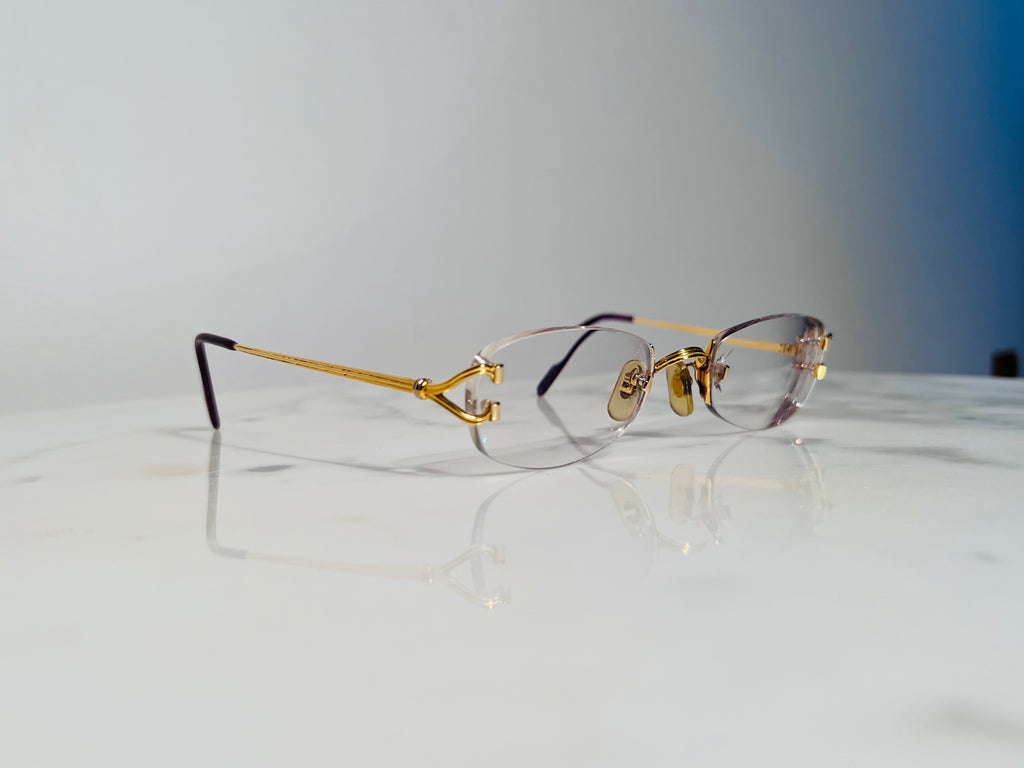 Cartier Portofino Gold C’Decor Eyeglasses Glasses Frame