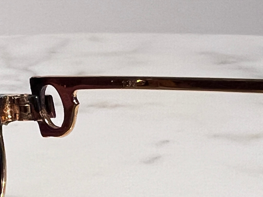Cartier Gold Santos Sunglasses Frame Eyeglasses