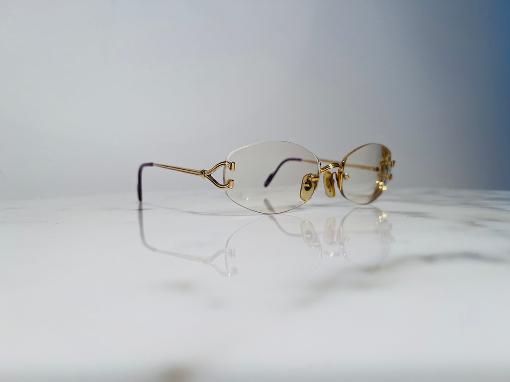 Cartier Portofino Gold C’Decor Eyeglasses Glasses Frame
