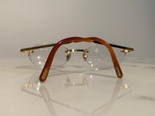 Load image into Gallery viewer, Cartier Gold Santos Rimless Glasses Sunglasses Frame
