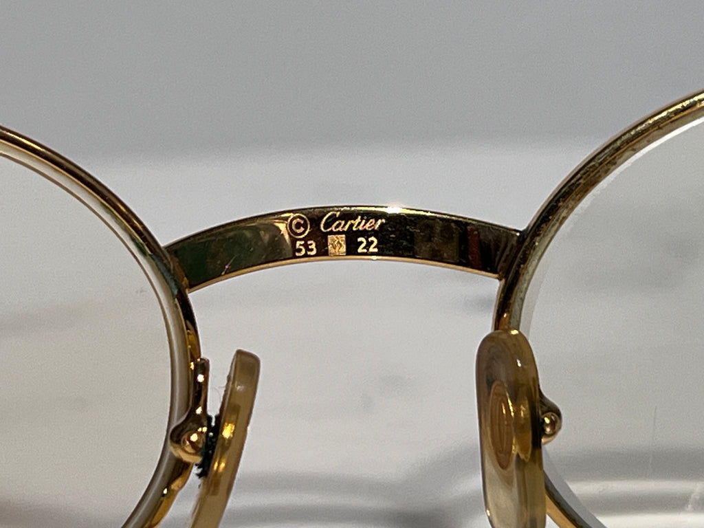Cartier Giverny 22k Gold Bubinga Wood Glasses Sunglasses Frame