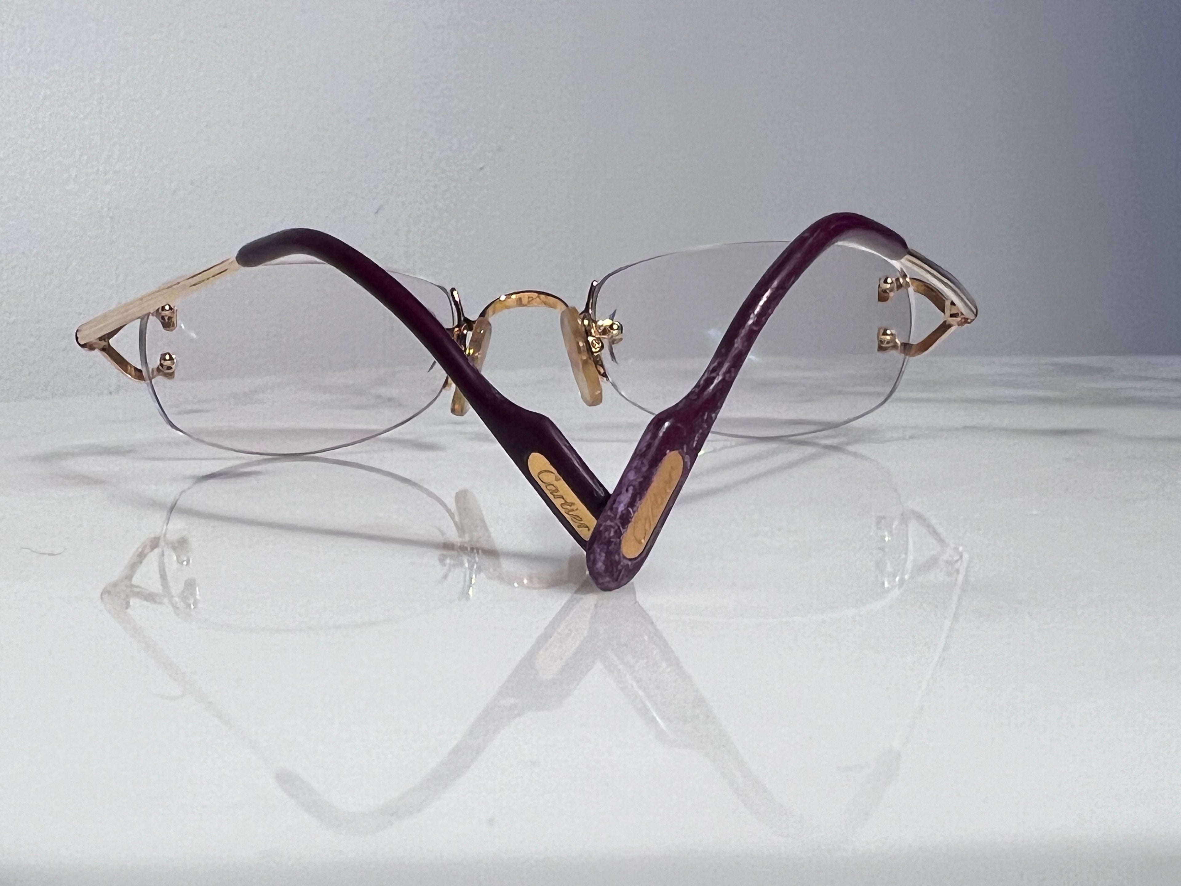 Cartier Portofino Gold C’Decor Eyeglasses Glasses Frame