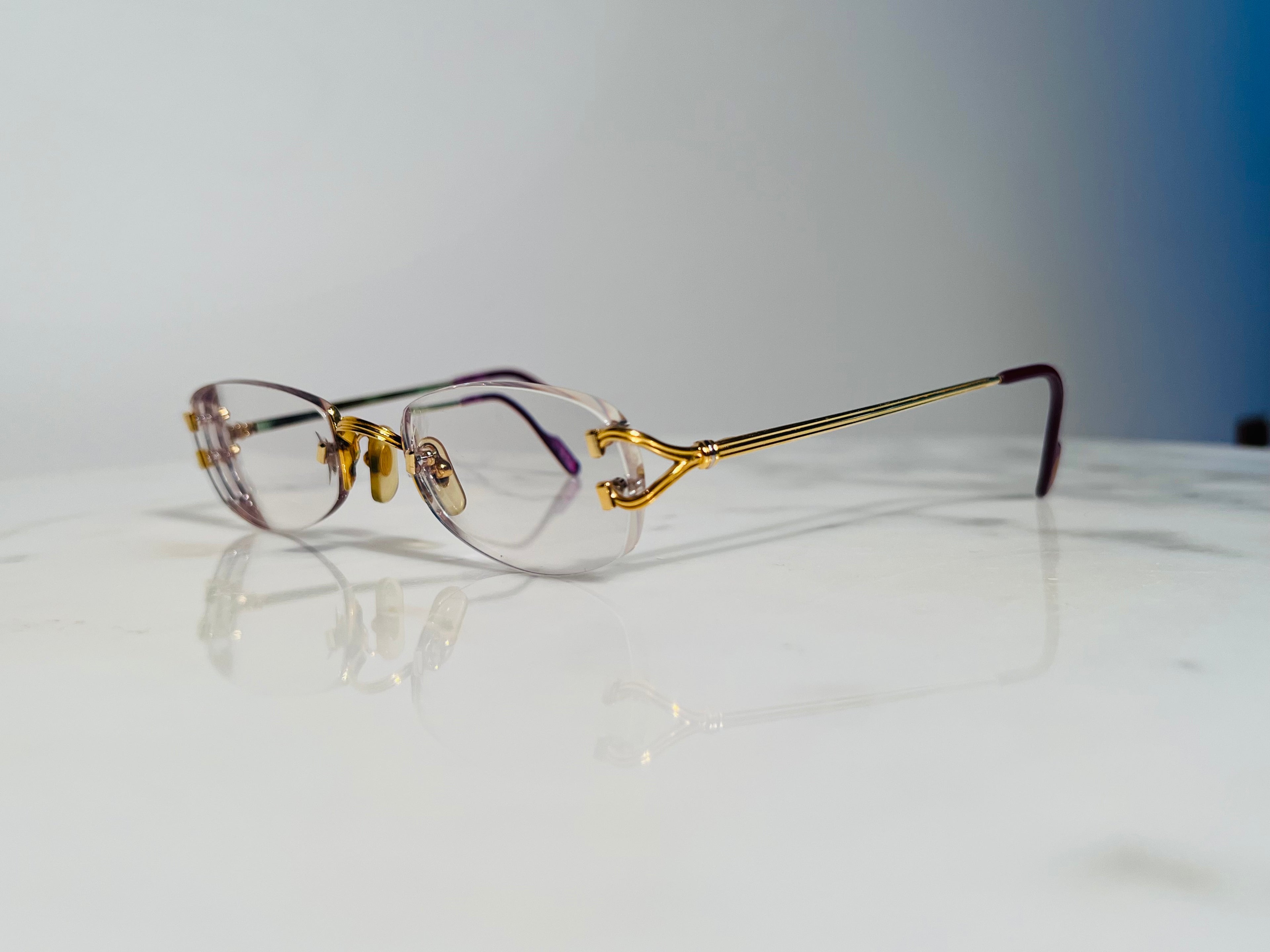 Cartier Portofino Gold C’Decor Eyeglasses Glasses Frame