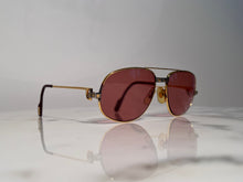 Load image into Gallery viewer, Cartier Gold Santos Sunglasses Frame Eyeglasses
