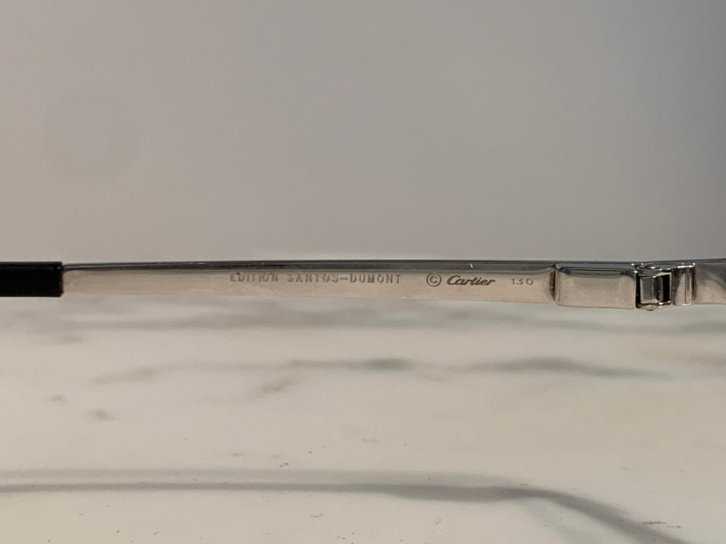 Cartier Santos Dumont Silver Sunglasses