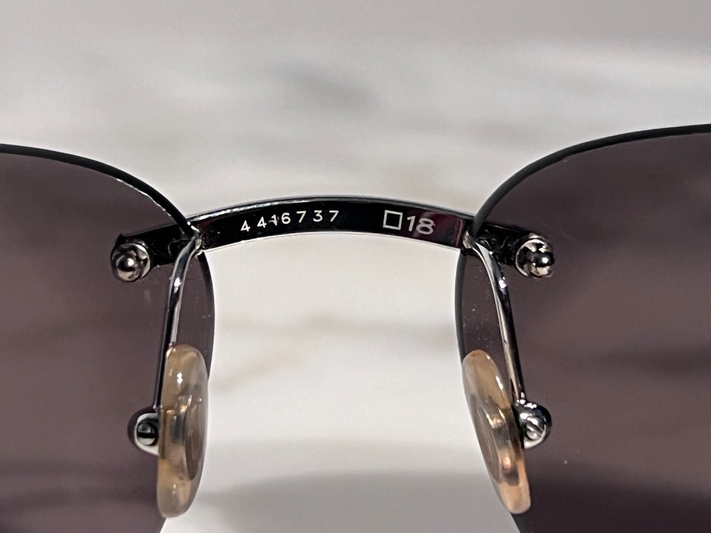 Cartier Buffalo Horn Platinum Glasses Sunglasses Frame