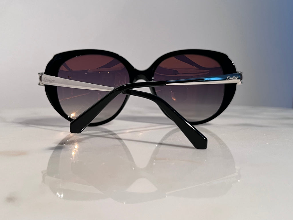 Cartier Panthere Acetate Grey Sunglasses