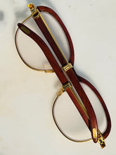 Load image into Gallery viewer, Cartier Malmaison 22k Gold Bubinga Wood Glasses Sunglasses Frame
