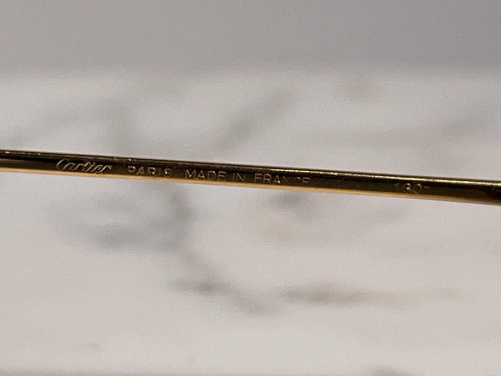 Cartier Gold Santos Sunglasses Frame Eyeglasses