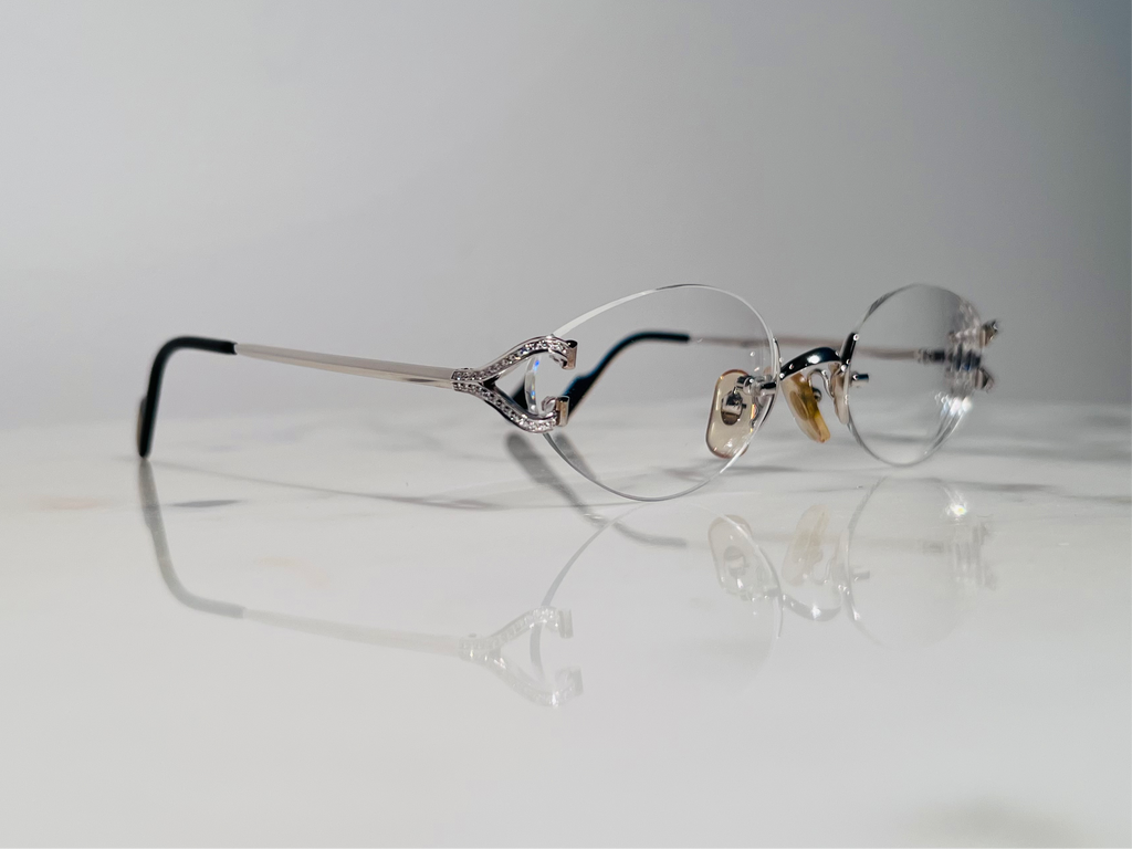Cartier Diamond Scala C’Decor Eyeglasses Glasses Frame