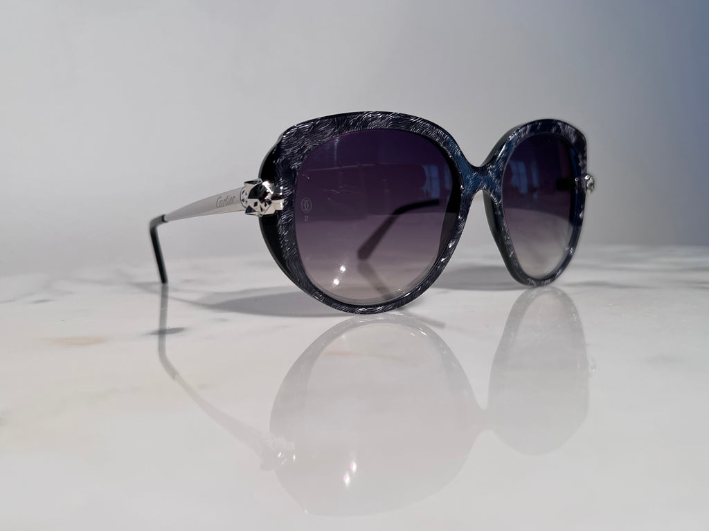 Cartier Panthere Acetate Grey Sunglasses