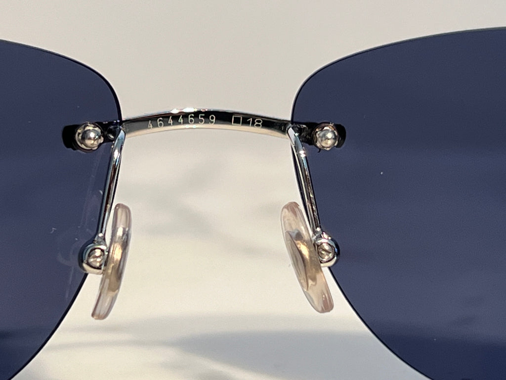 Cartier Rimless Panthere Platinum Sunglasses