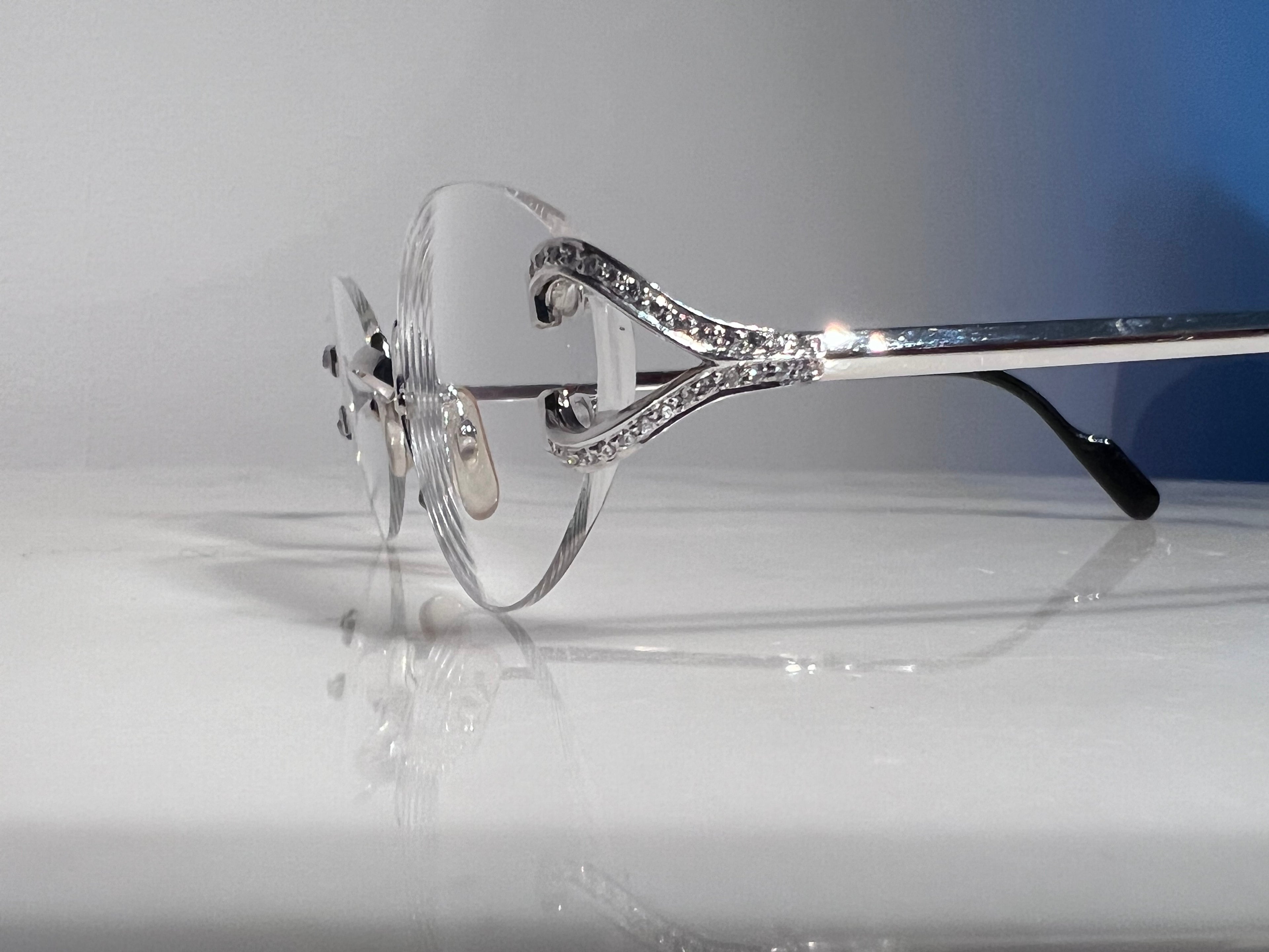 Cartier Diamond Scala C’Decor Eyeglasses Glasses Frame