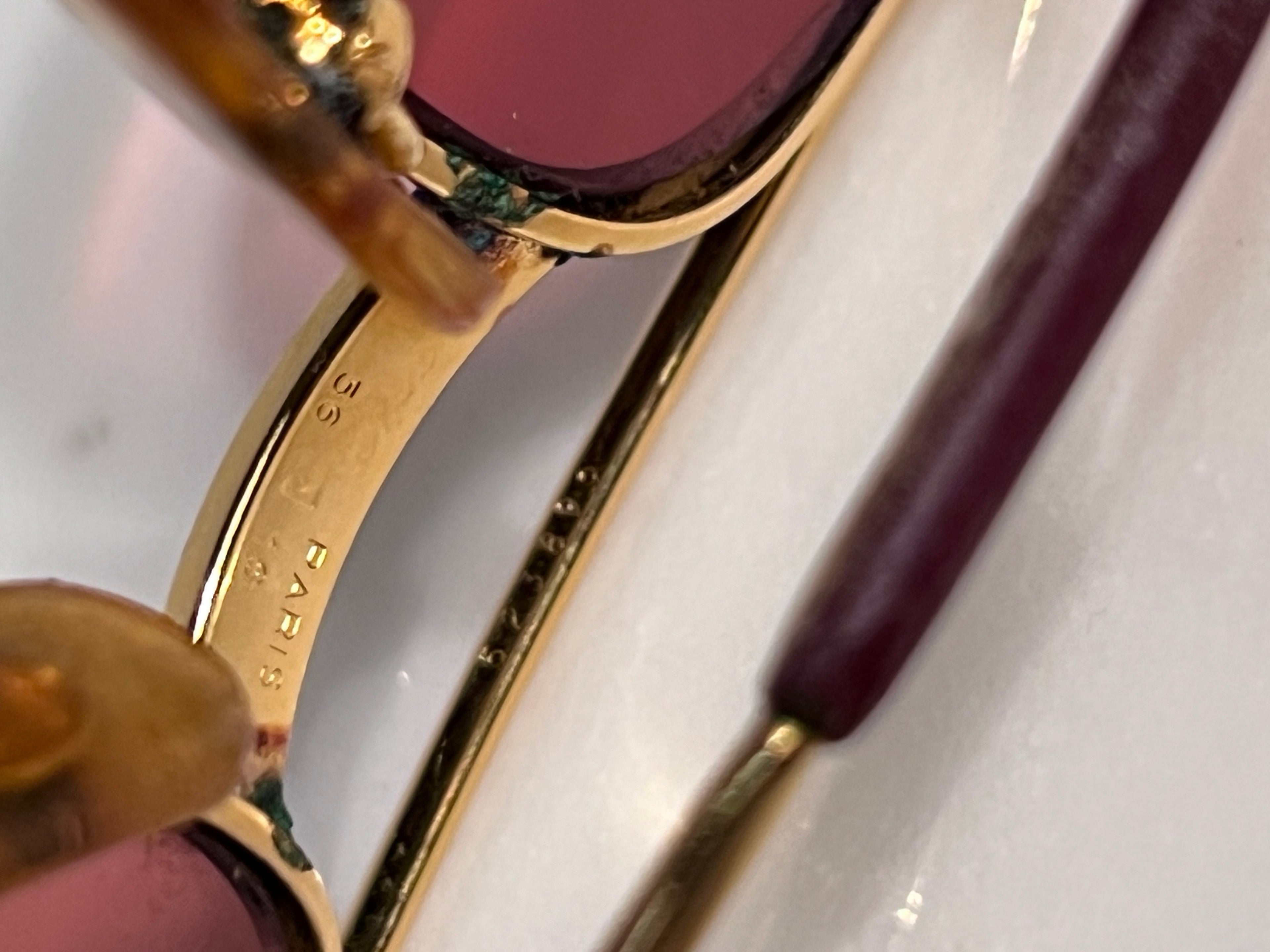 Cartier Gold Santos Sunglasses Frame Eyeglasses