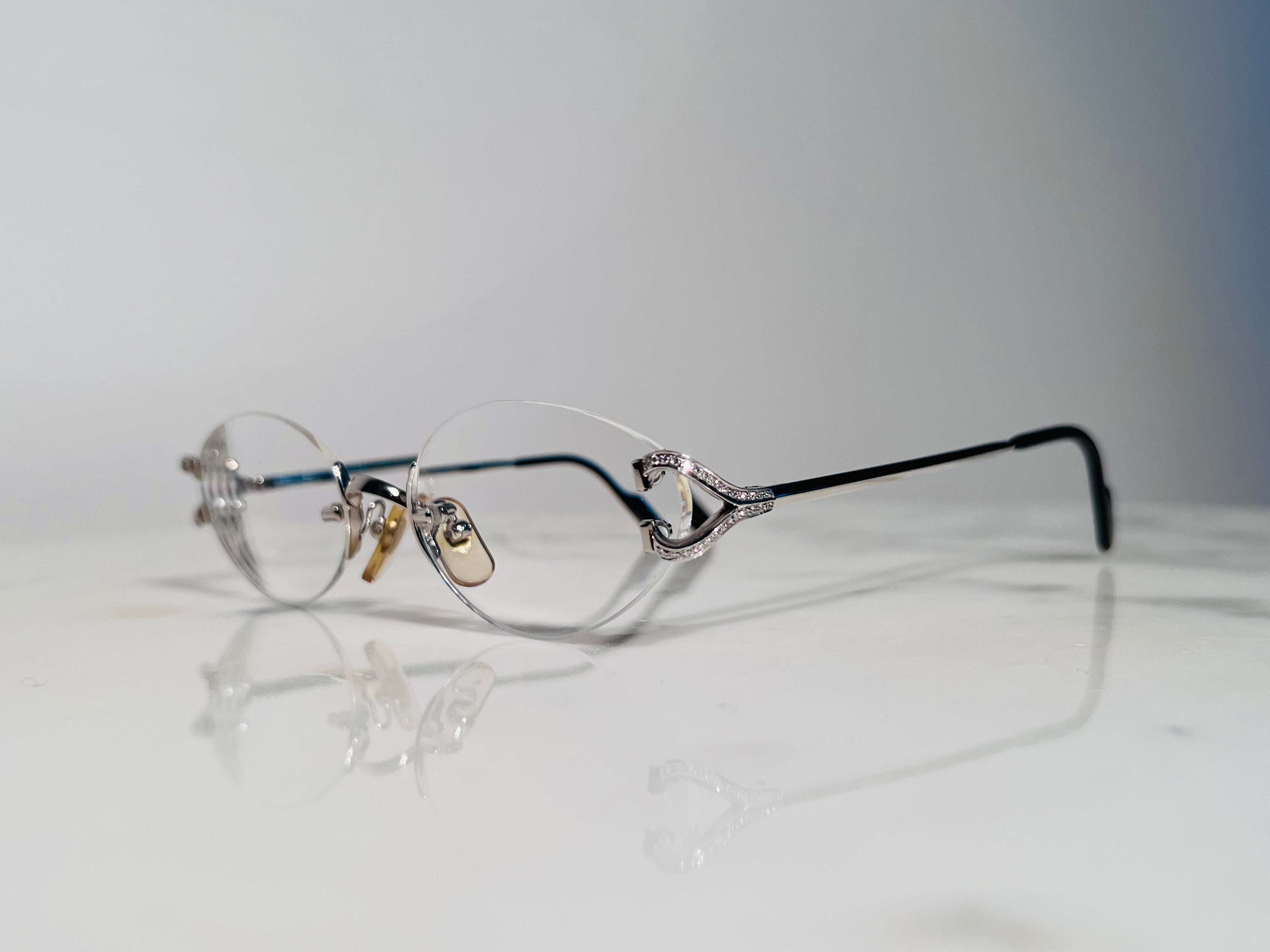 Cartier Diamond Scala C’Decor Eyeglasses Glasses Frame