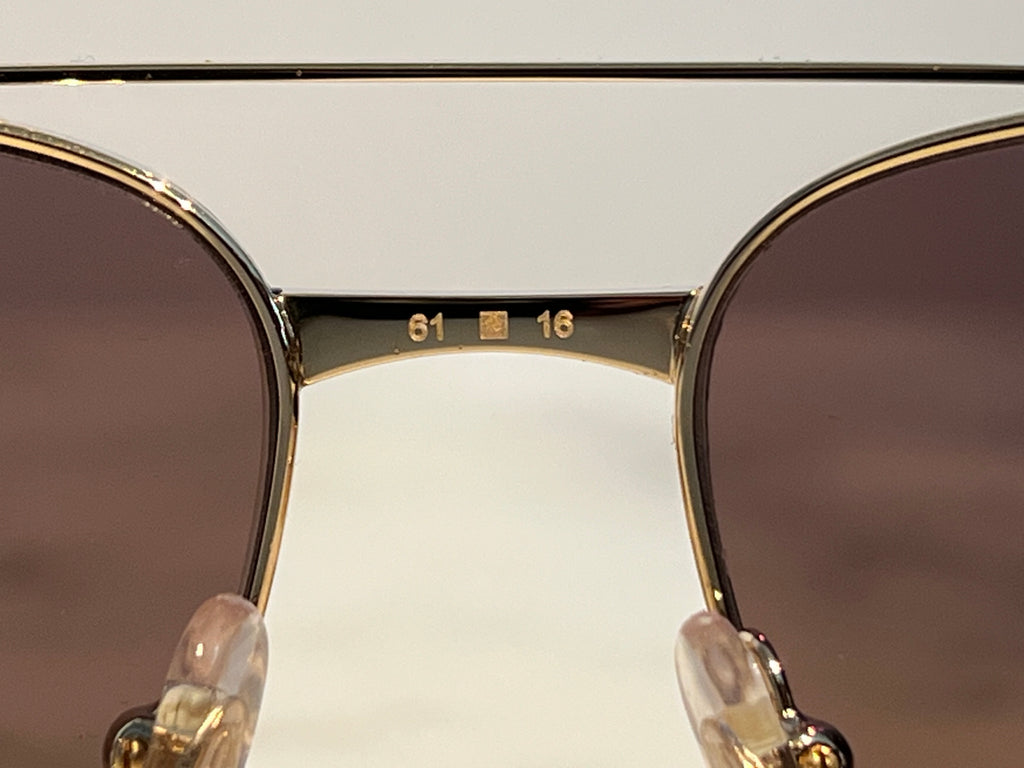 Cartier Santos Aviator Gold Sunglasses 2023