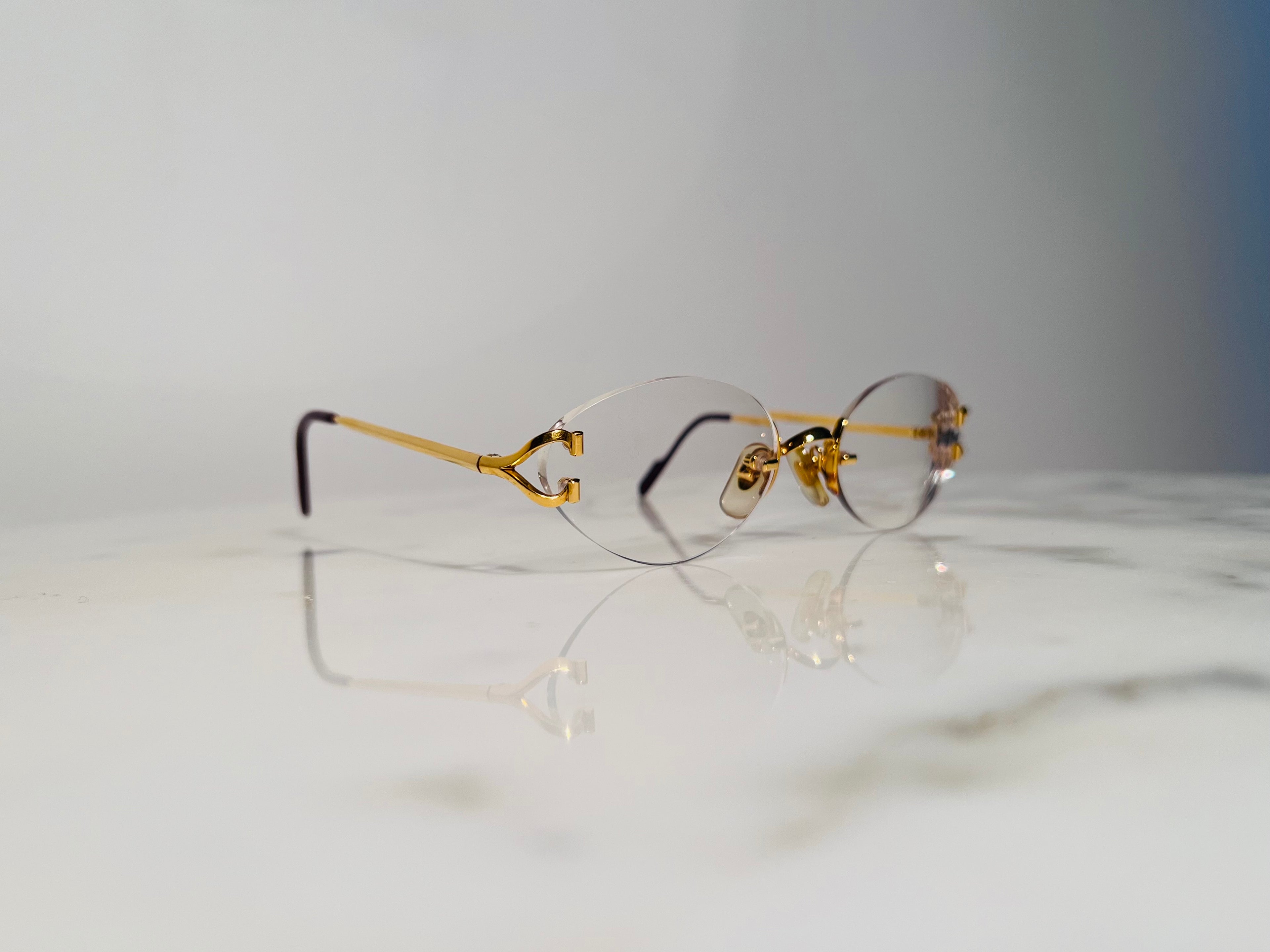 Cartier Scala Gold C’Decor Eyeglasses Glasses Frame
