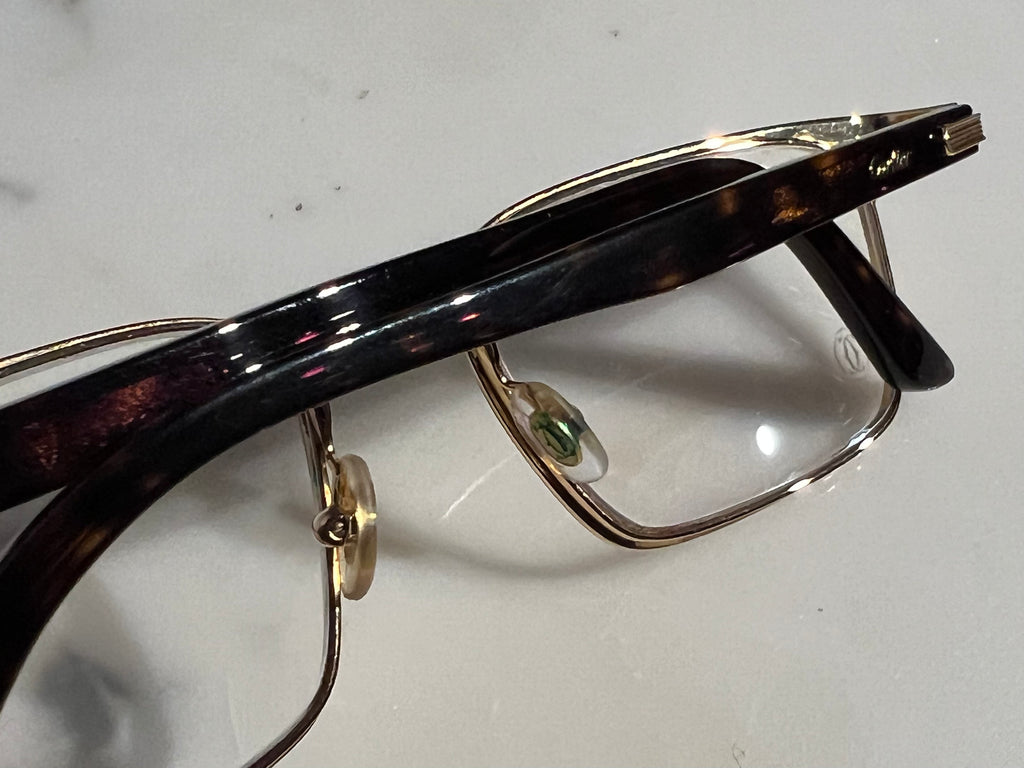 Cartier Tortoise Gold Eyeglasses Frame