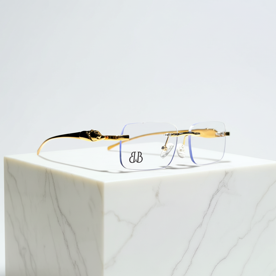 Bonano Calabria Gold Eyeglasses Frame
