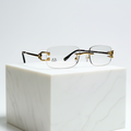 Bonano Venician Gold Rimless Eyeglasses Frame