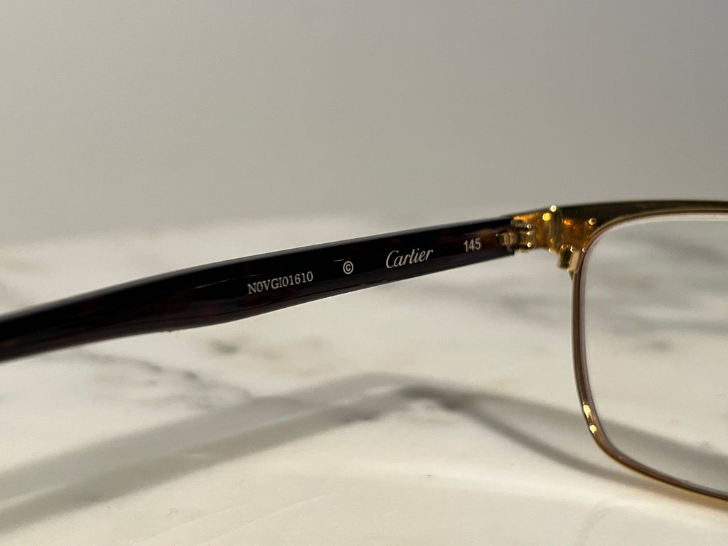 Cartier Tortoise Gold Eyeglasses Frame