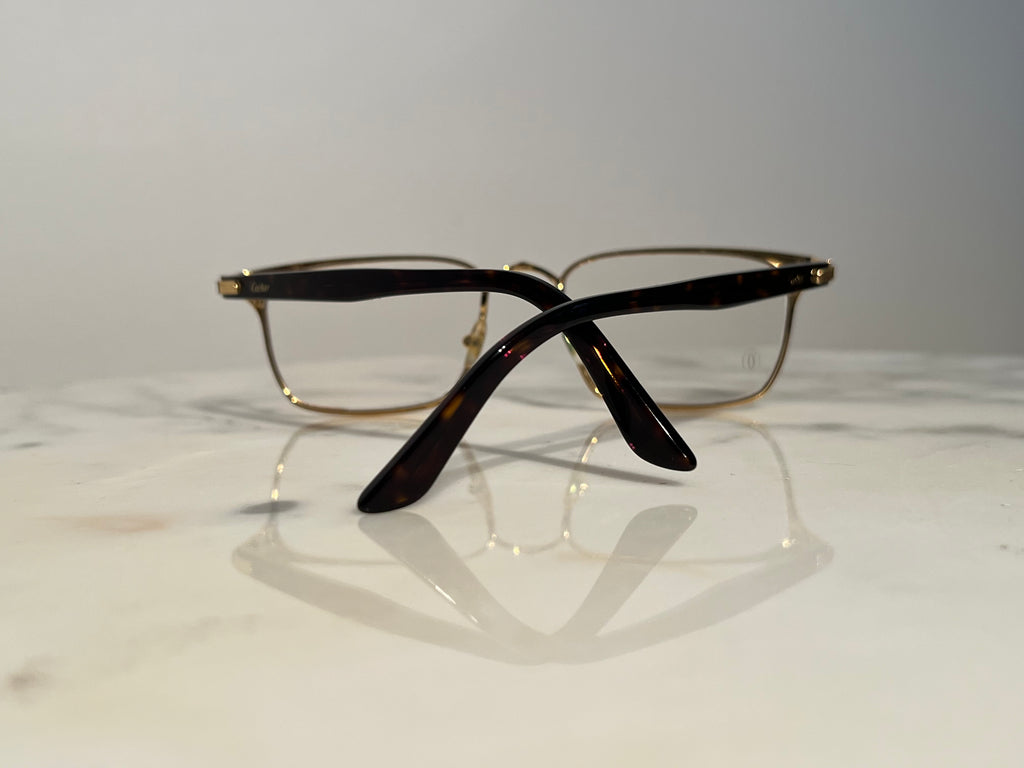 Cartier Tortoise Gold Eyeglasses Frame