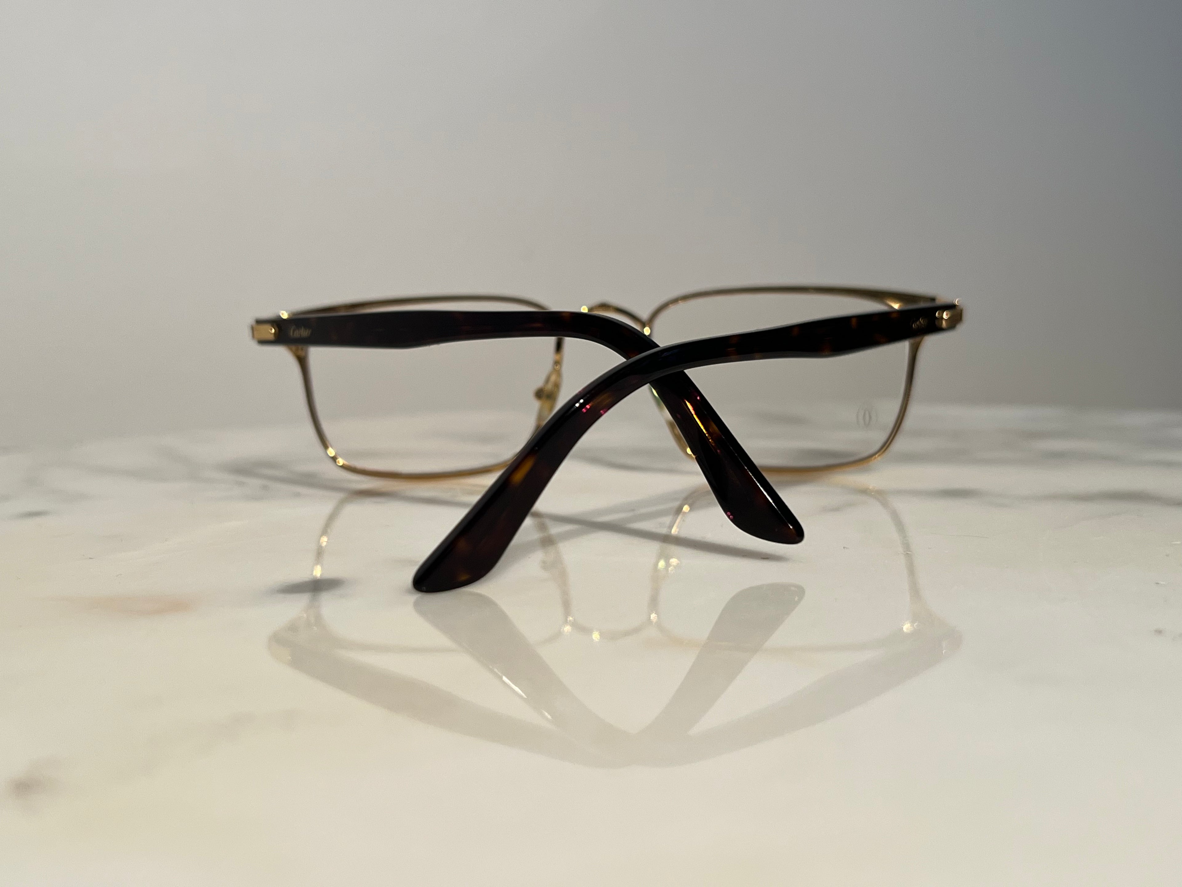Cartier Tortoise Gold Eyeglasses Frame