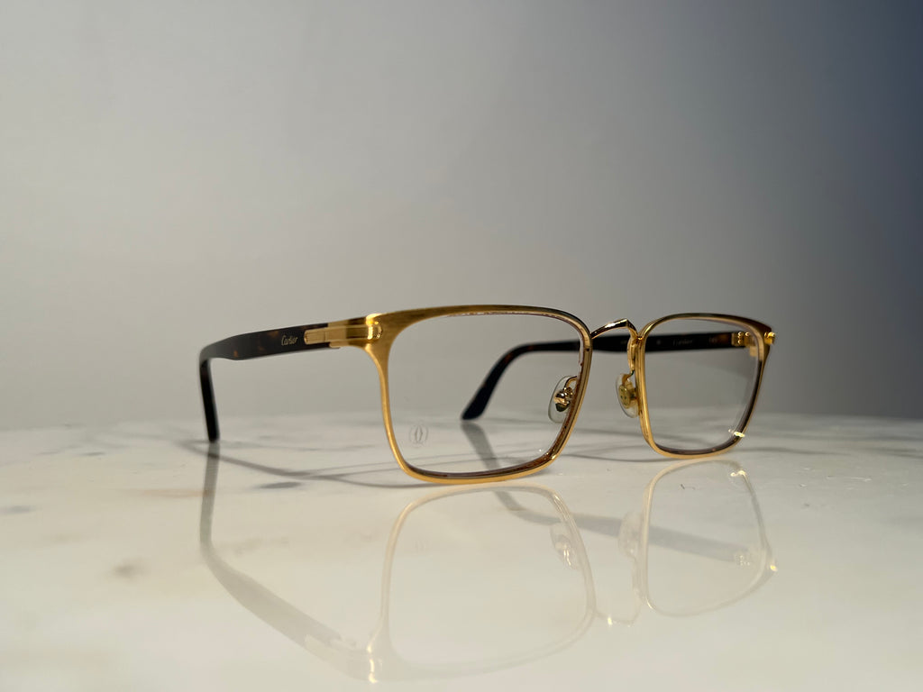 Cartier Tortoise Gold Eyeglasses Frame