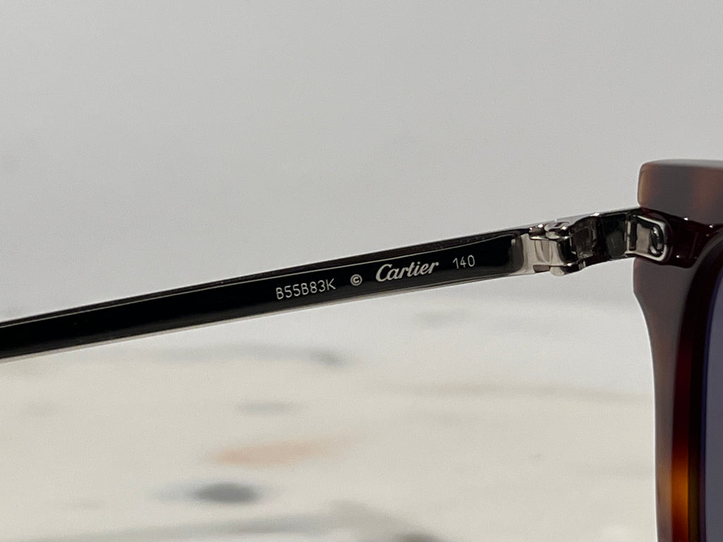 Cartier Santos Titanium Silver Gold C’decor Frames Sunglasses Glasses Wire Buffs