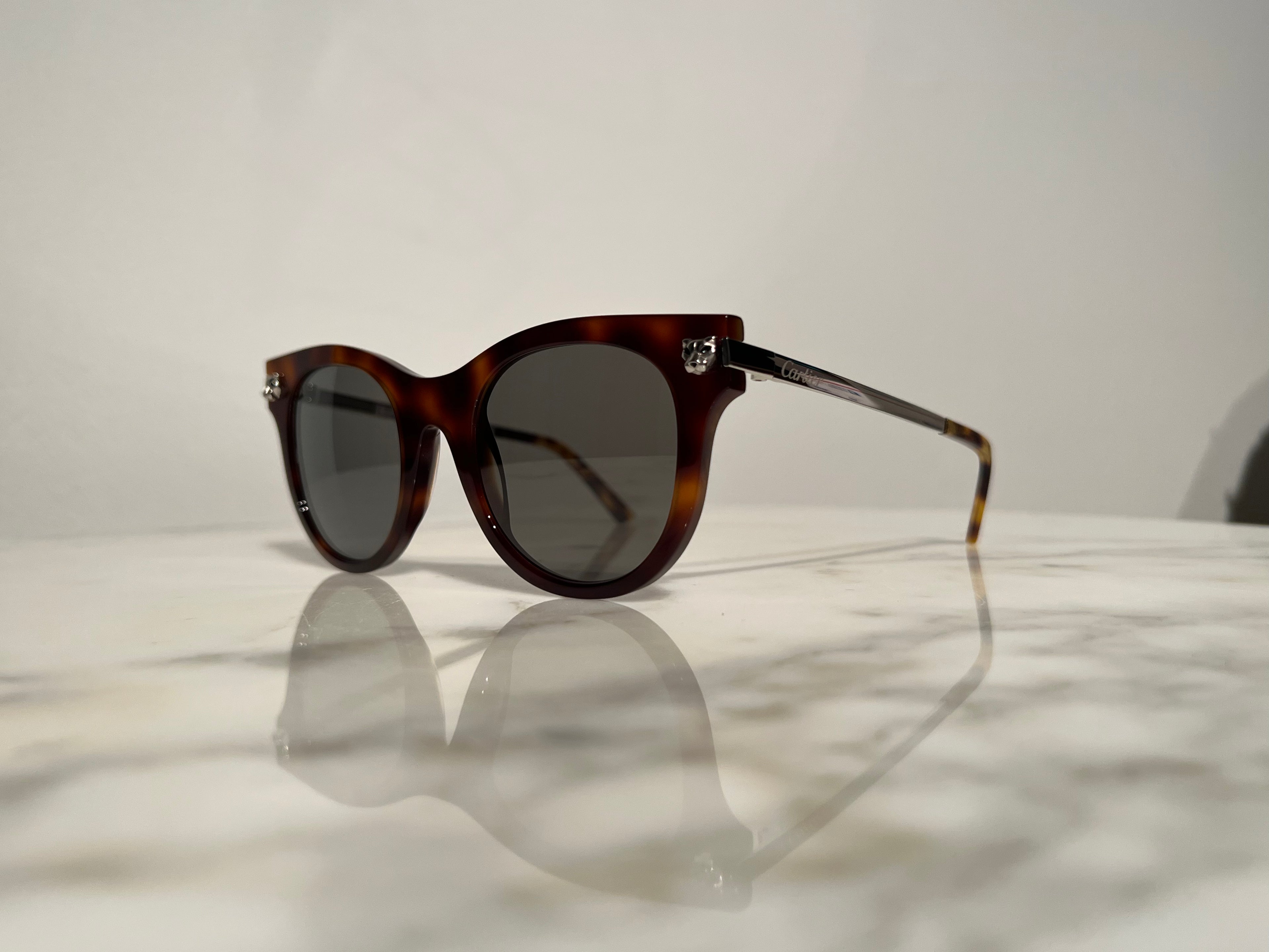 Cartier Santos Titanium Silver Gold C’decor Frames Sunglasses Glasses Wire Buffs