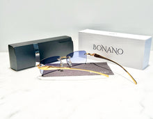 Load image into Gallery viewer, Bonano Calabria Gold &amp; Sky Blue  Sunglasses Frame
