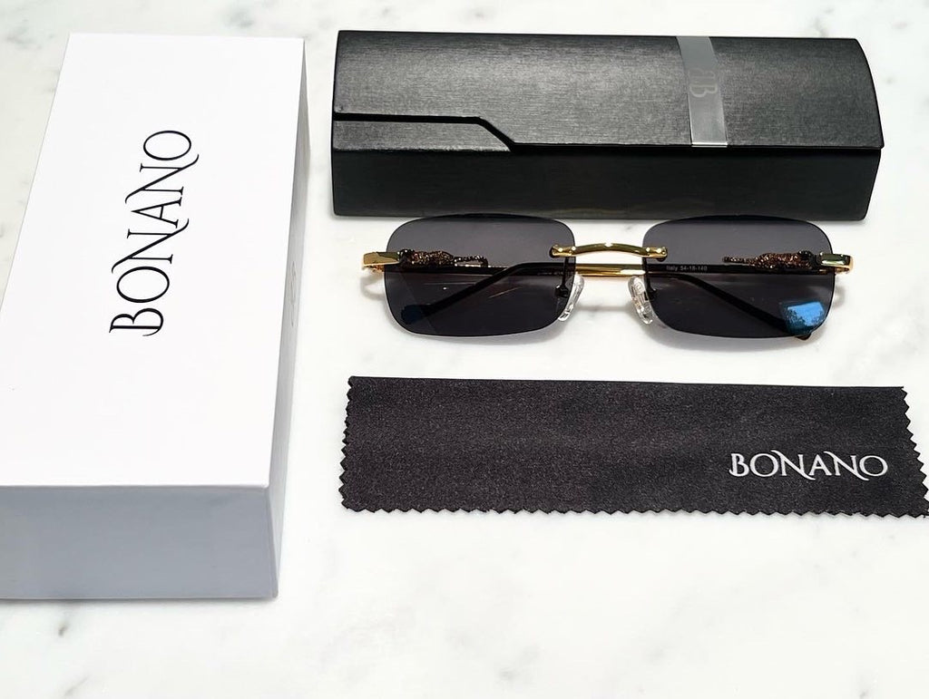 Bonano Giaguaro Gold Sunglasses Frame