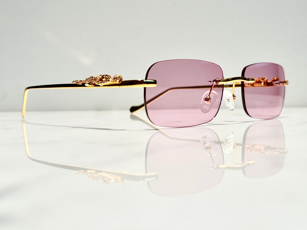 Bonano Giaguaro Gold Sunglasses Frame