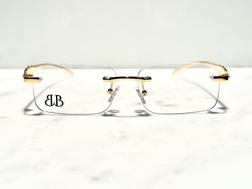 Bonano Calabria Gold Eyeglasses Frame