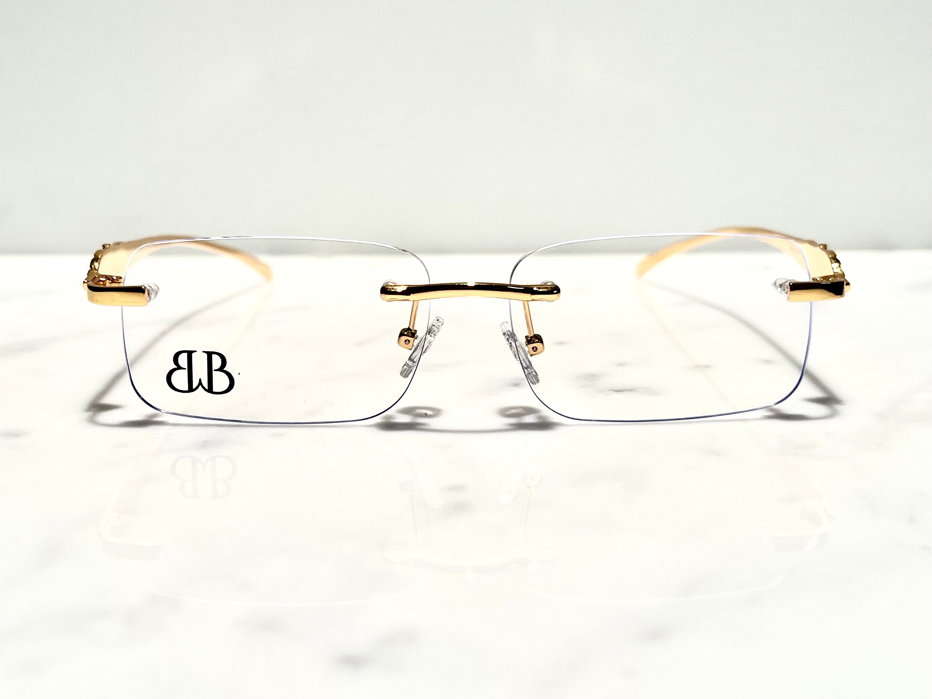 Bonano Calabria Gold Eyeglasses Frame