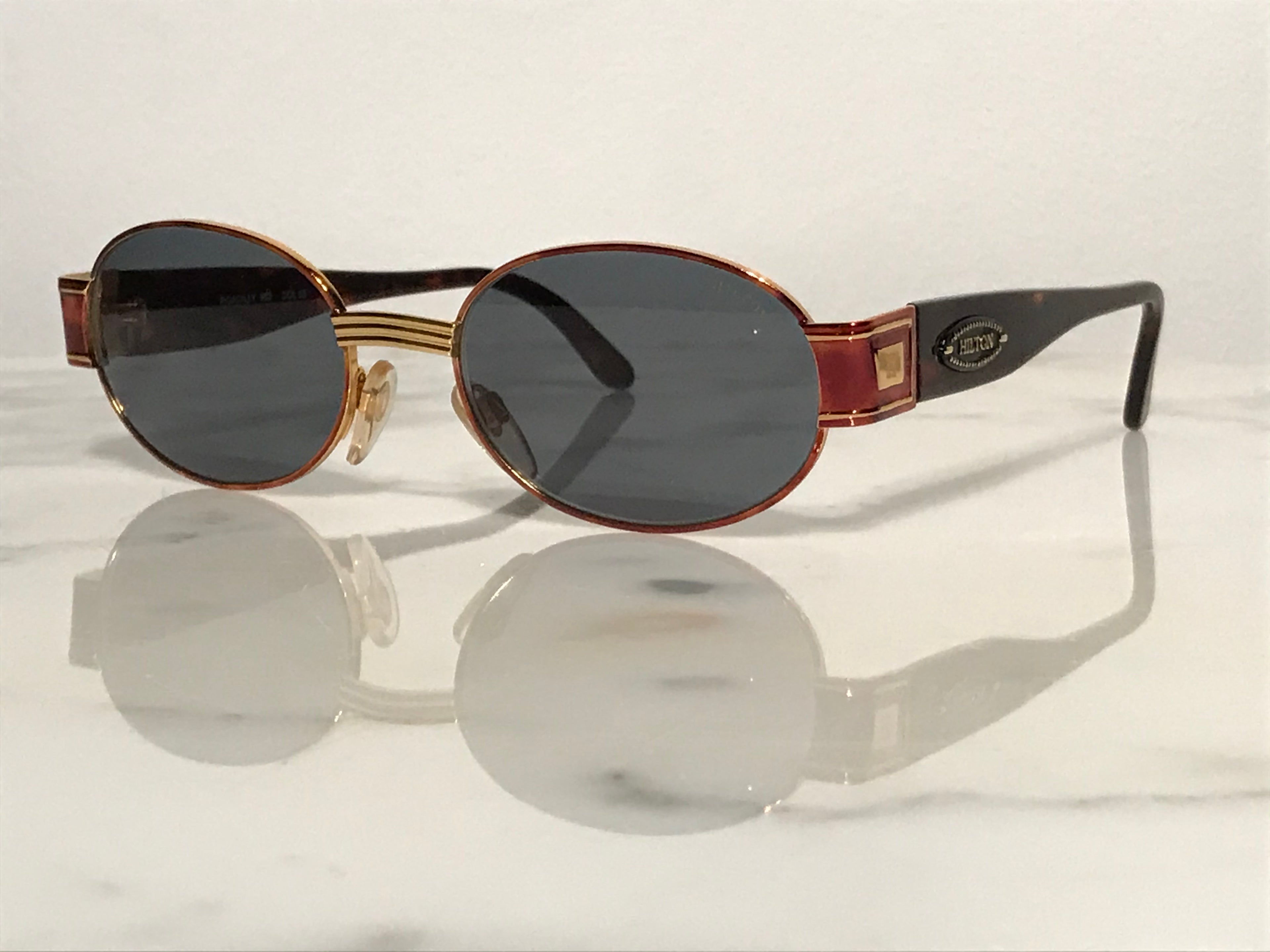 Hilton Picadilly Vintage Gold Sunglasses - Braglia