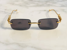 Load image into Gallery viewer, Rimless Occhi Di Tigre Gold Sunglasses Frames - Braglia
