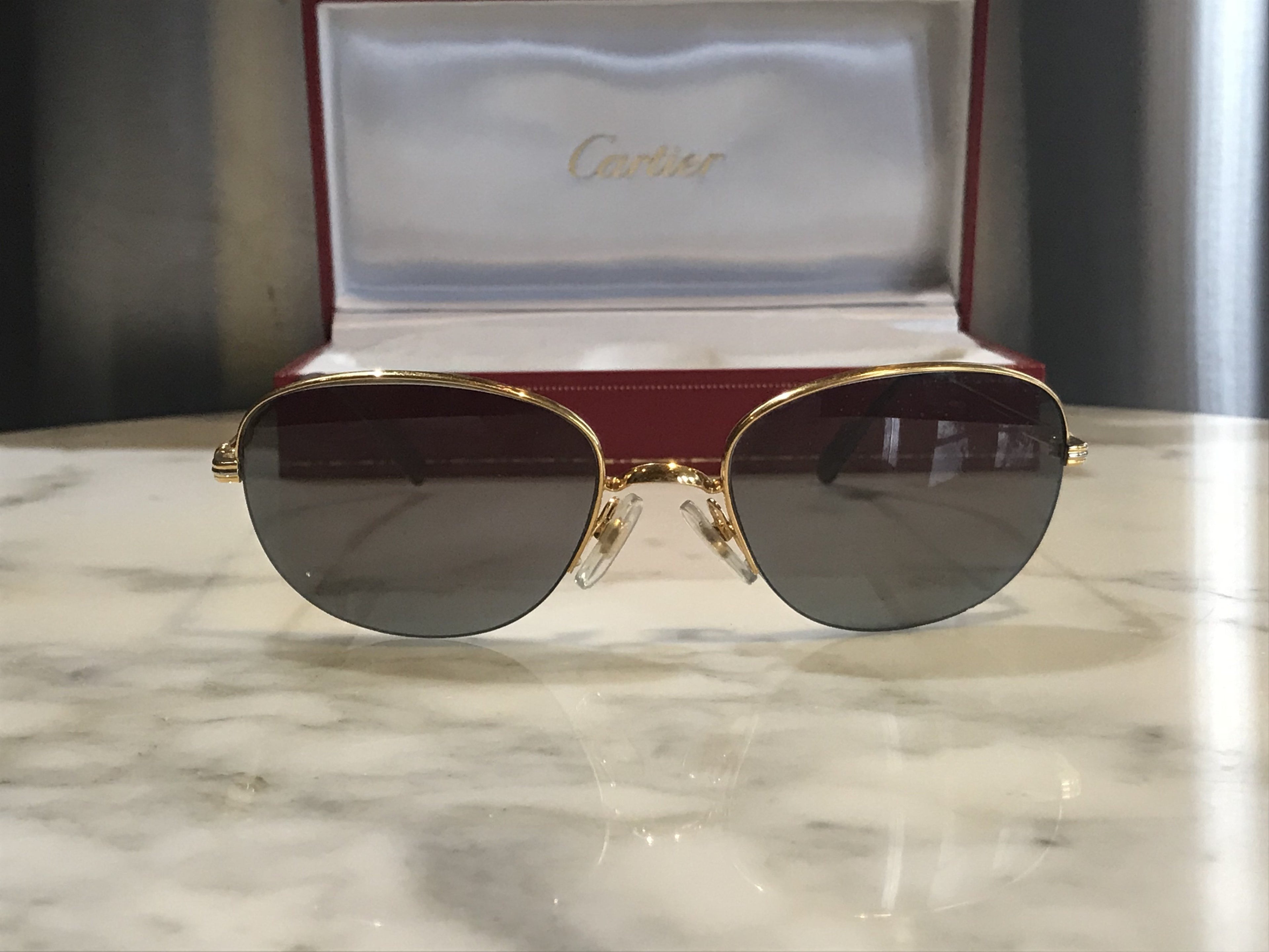 Cartier Montaigne 22k Vintage Sunglasses - Braglia
