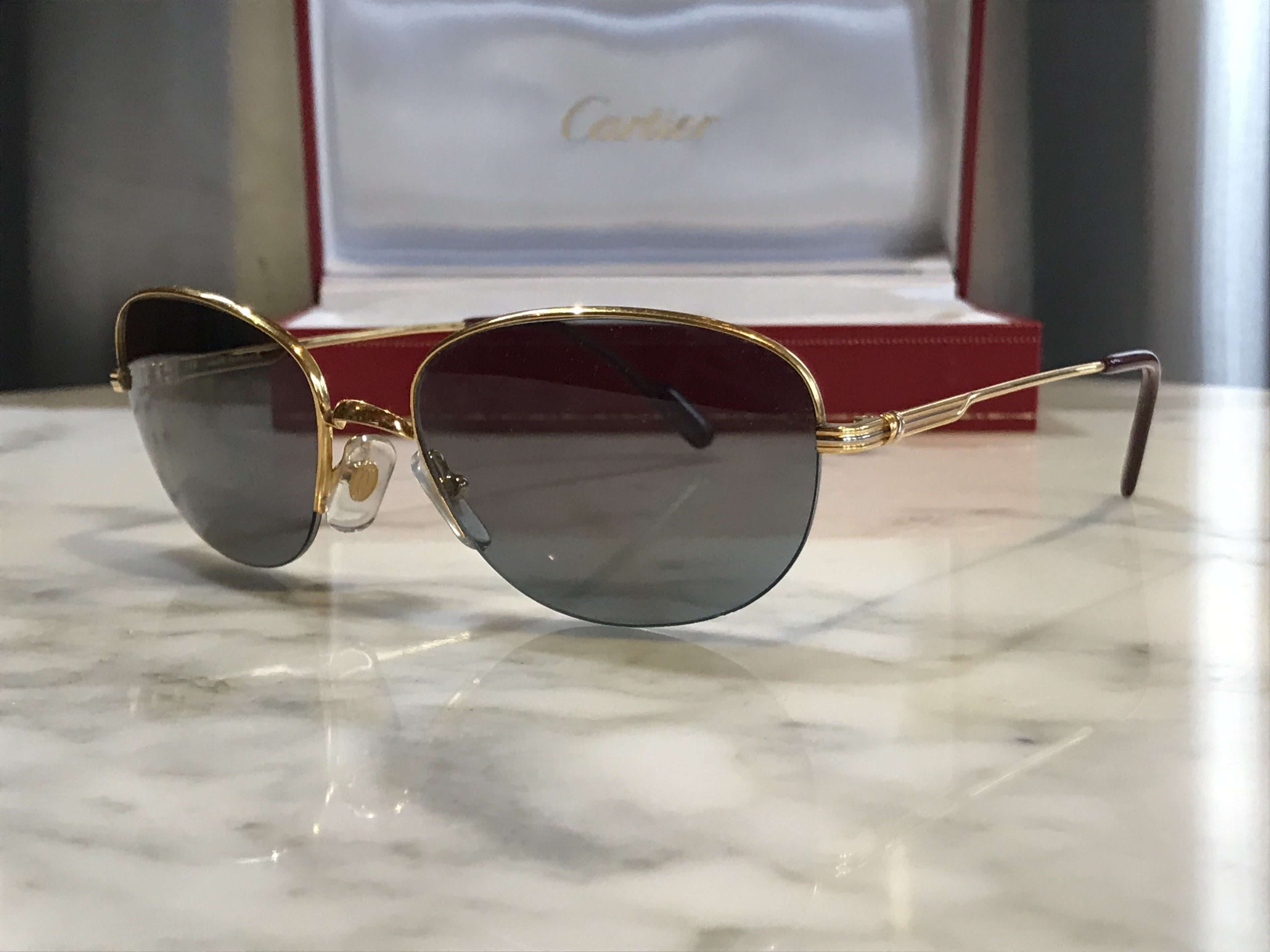 Cartier Montaigne 22k Vintage Sunglasses - Braglia