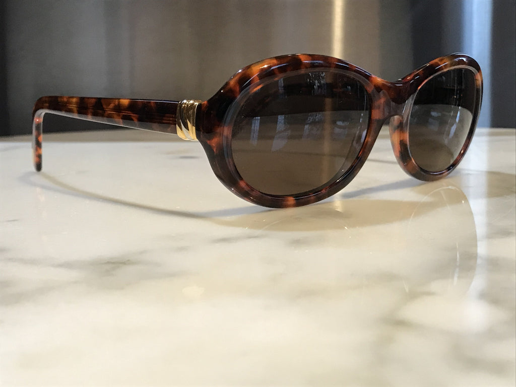 Cartier Trinity 22k Gold Tortoise Sunglasses Glasses - Braglia